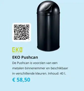 Tom EKO Pushcan 40l aanbieding