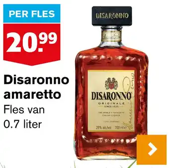 Hoogvliet Disaronno amaretto  0.7 liter aanbieding