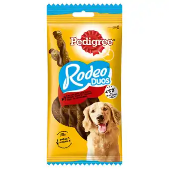 Zooplus 7st Pedigree Rodeo Duos Rundvlees en Kaas Hondensnacks aanbieding
