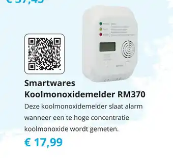 Tom Smartwares Koolmonoxidemelder RM370 aanbieding