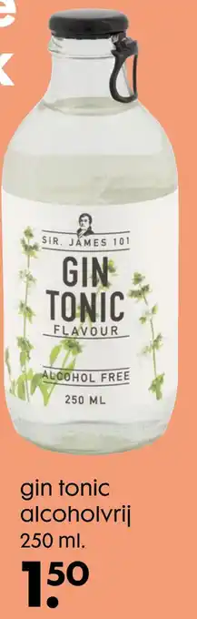 HEMA Gin tonic alcoholvrij 250 ml aanbieding