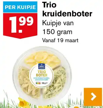 Hoogvliet Trio kruidenboter 150g aanbieding