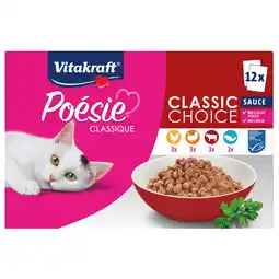 Pets Place Vitakraft Poésie Classic Choice - Kattensnack - Kip Rund 12x85 g aanbieding