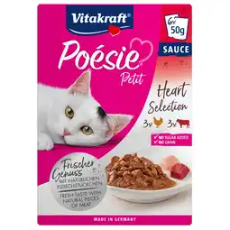 Pets Place Vitakraft Poésie Petit Heart Selection - Kattenvoer - Gevogelte Hart 6x50 g aanbieding