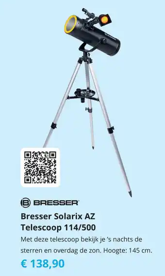 Tom Bresser Solarix AZ Telescoop 114/500 145 cm aanbieding