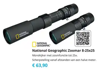 Tom National Geographic Zoomar 8-25x25 aanbieding