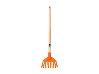 Welkoop Welkoop Bladhark - Kindertuingereedschap - Oranje - 62 cm aanbieding