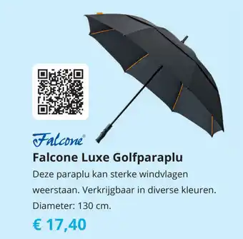 Tom Falcone Kuxe Golfparaplu 130 cm aanbieding