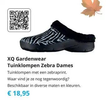 Tom XQ Gardenwear Tuinklompen Zebra Dames aanbieding