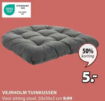 Jysk VEJRHOLM TUINKUSSEN Voor zitting stoel. 50x50x5 cm aanbieding