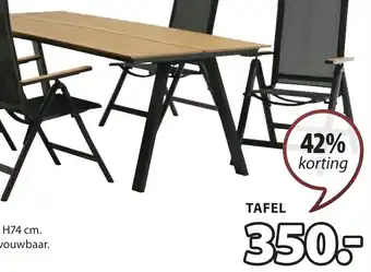 Jysk JUTLANDIA FAUSING TAFEL aanbieding