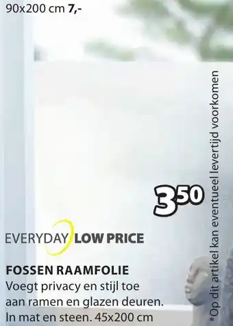 Jysk FOSSEN RAAMFOLIE 45x200 cm aanbieding