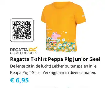 Tom Regatta T-shirt Peppa Pig Junior Geel aanbieding