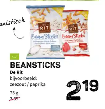 Ekoplaza De rit beansticks 75 gram aanbieding