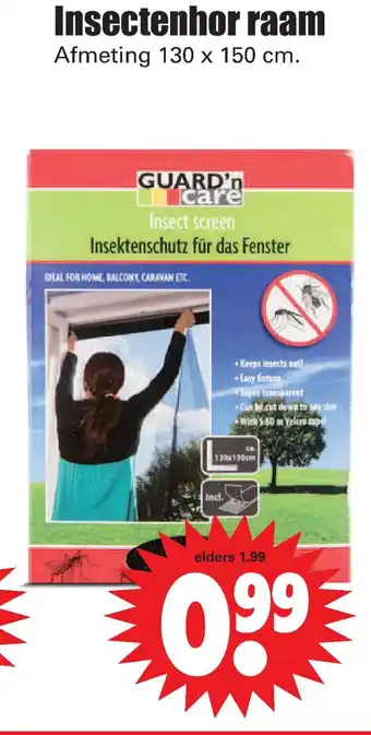 Dirk Insectenhor raam 130x150 cm aanbieding