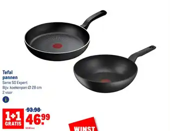 Makro Tefal pannen 28 cm aanbieding