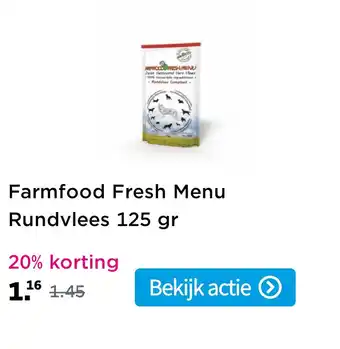 Plein.nl Farmfood fresh menu rundvlees 125 aanbieding