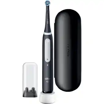 Amazon Oral-B iO 4N Bluetooth verbonden zwarte elektrische tandenborstel, 1 borstel, 1 reisetui aanbieding