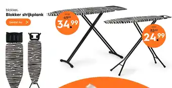 Blokker Blokker strijkplank aanbieding