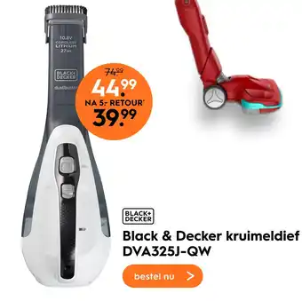 Blokker Black & decker kruimeldief dva325j-qw aanbieding