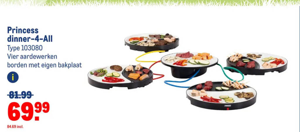Princess Dinner4All - 8 personen - Nu 10% korting Princess Dinner4All - 8 personen - Nu 10% korting