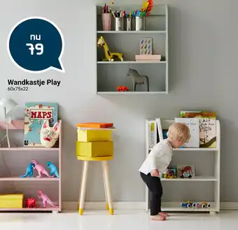 Beddenreus Wandkastje play 60x75x22 cm aanbieding