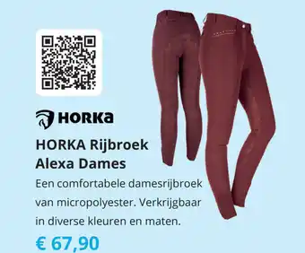 Tom Horka Rijbroek Alexa Dames aanbieding