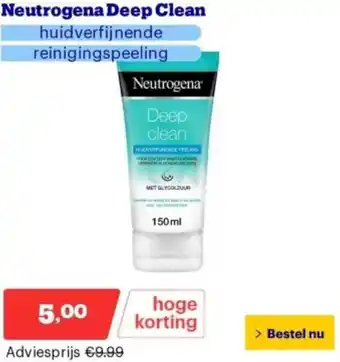 Bol.com Neutrogena Deep Clean aanbieding