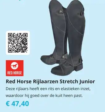 Tom Red Horse Rijlaarzen Stretch Junior aanbieding