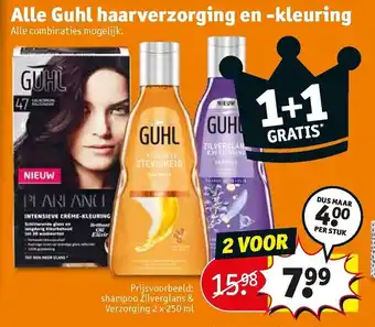 Kruidvat Guhl haarverzorging en -kleuring aanbieding