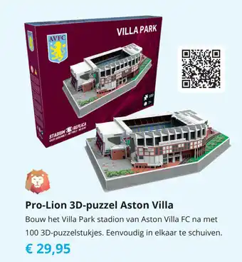 Tom Pro-Lion 3D-puzzel Aston Villa aanbieding