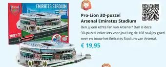 Tom Pro-Lion 3D-puzzel Arsenal Emirates Stadium aanbieding