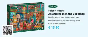 Tom Falcon Puzzel An Afternoon in the Bookshop aanbieding