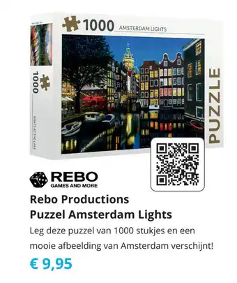 Tom Rebo Productions Puzzel Amsterdam Lights aanbieding