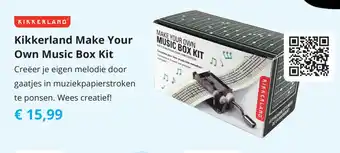 Tom Kikkerland Make Your Own Music Box Kit aanbieding