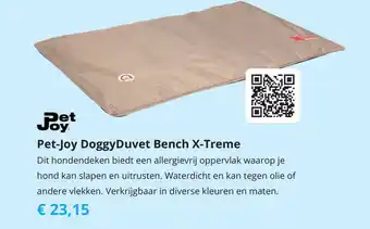 Tom Pet-Joy DoggyDuvet Bench X-Treme aanbieding