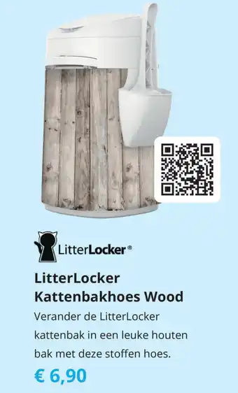 Tom LittleLocker Kattenbakhoes Wood aanbieding