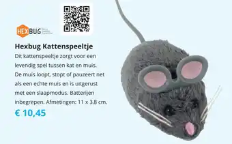 Tom Hexbug Kattenspeeltje 11x3.8 cm aanbieding