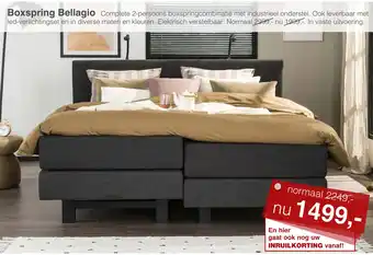 Woonsquare Boxspring bellagio aanbieding