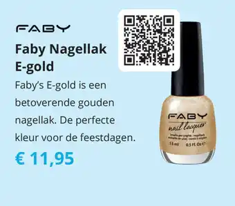 Tom Faby Nagellak E-gold aanbieding