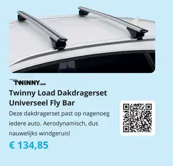 Tom Twinny Load Dakdragerset Universeel Fly Bar aanbieding