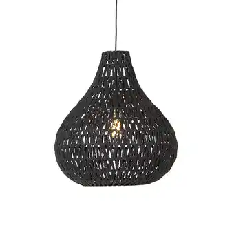 Lampenlicht.nl Retro hanglamp zwart 45 cm - Lina Drop aanbieding