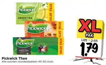 Vomar Voordeelmarkt Pickwick thee xl pak aanbieding