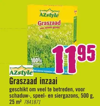 Hornbach Graszaad inzaai aanbieding