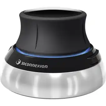 Conrad 3Dconnexion SpaceMouse Wireless 3D-muis Radiografisch Zwart, Zilver 2 Toetsen aanbieding