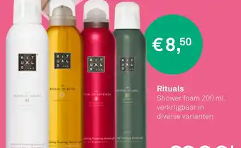 Mooi parfumerie Rituals shower foam 200 ml aanbieding
