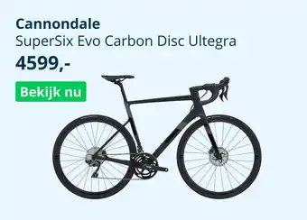 Mantel Cannondale supersix evo carbon disc ultegra aanbieding