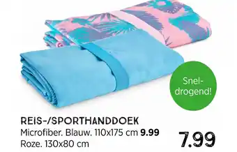 Xenos Reis-/sporthanddoek 130x80 cm aanbieding