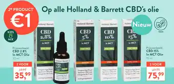 Holland & Barrett Op alle holland & barrett cbd's olie 10 ml aanbieding