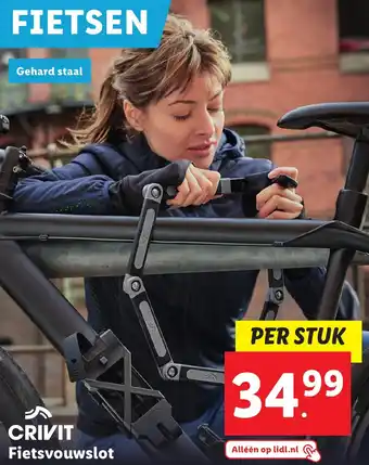 Lidl CRIVIT Fietsvouwslot aanbieding